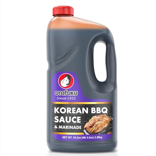 Otafuku Korean BBQ Bulgogi Sauce Marinade, Restaurant Bulk Size - 83.2 Ounces (1/2 Gallon)- Pack of...