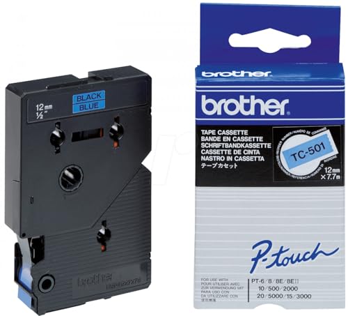 Brother TC 501 | cassette à ruban originale pour étiqueteuse | sur | 12 mm - vue 1