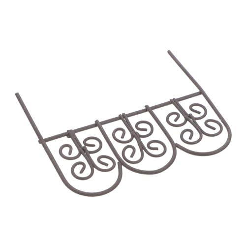 TOYANDONA Valla Miniatura Decorativa De Hierro Retro para Jardín Accesorio De Muñeca y Paisajismo para Jardines De Hadas y Casa De Muñecas