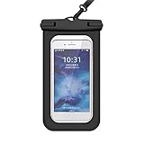 95sCloud Fall Telefontasche für Telefon Schwimmendes Telefon Wasserdichte Zelle Trockentasche Wasserdichtes Schwimmen (Black, One Size)