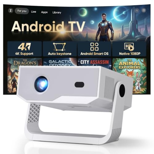 [2026 Version Améliorée] Android Videoprojecteur 4K &1080P WiFi et...