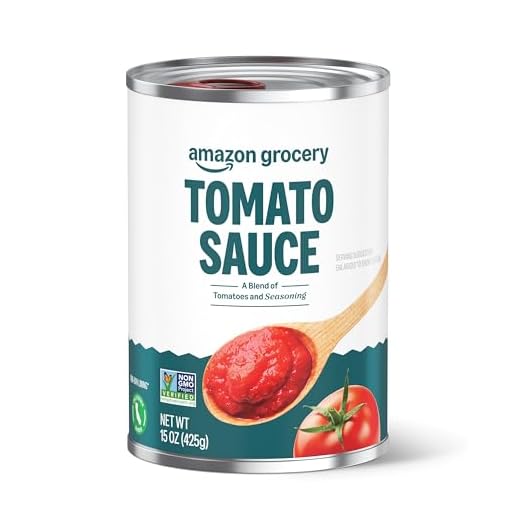 Amazon Brand - Happy Belly Tomato Sauce, 15 Ounce