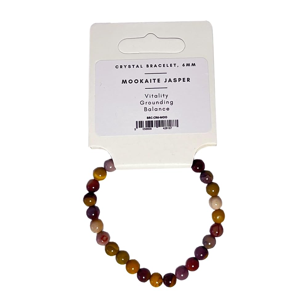 VIE Crystal Bracelet, 6mm, Mookaite Jasper