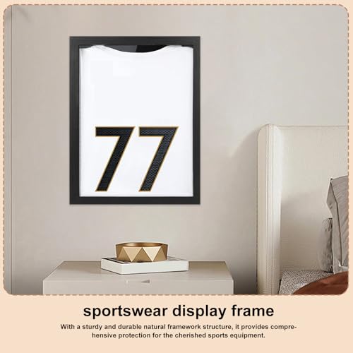 Vitrina con marco de camisa deportiva, caja de exhibición de marco de camiseta de fútbol, decoración de pared para el hogar, fútbol, baloncesto, béisbol, jugadores, coleccionistas, atletas y hombres