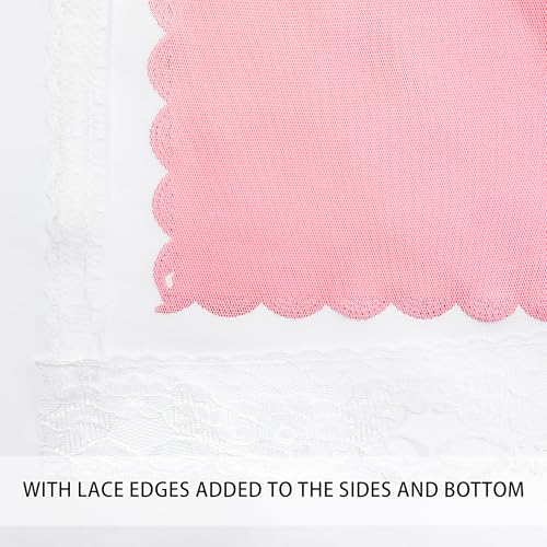 XiDi Pink Curtains for Kids Girls Bedroom 2 Panels Blackout Double Layer Curtains with Sheer 72 Inches Length for Nursery Princess Room Star Cut Out Home Decor Eyelet Window Drapes - Image 8