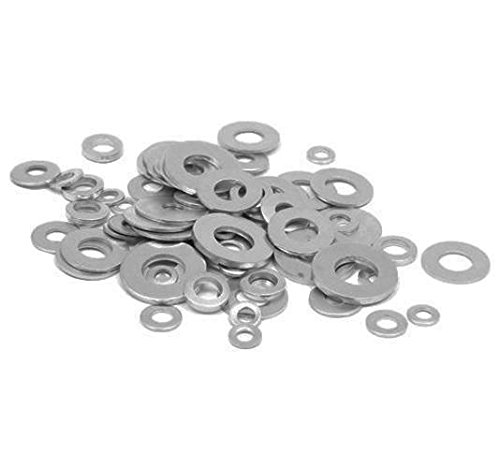 Preisvergleich Produktbild 80x M8 Runden Unterlegscheibe Metall Schraube Verzinkter Stahl Dichtung