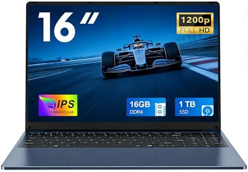 FUNYET 2025 Ordenador Portátil 16 Pulgadas 16GB RAM 1TB SSD Expan...