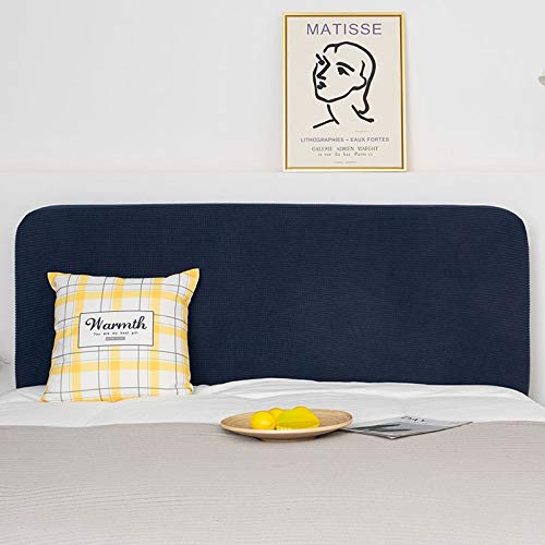 WWQQ Soft Headboard Cover Dust Cover Solid Color Stretch Headboard Slipcover Double/Single Bed Head Covering King_ Size Gray Bed Head Protector Cover 150cm (Color : C, Size : 200-220cm)