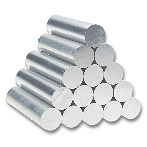 TEN-HIGH Varilla de aluminio,Varilla de aleación de aluminio 6061 Longgitud 200,500mm