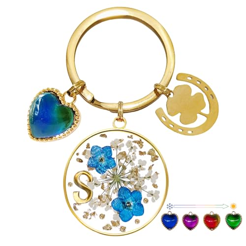 Famweylami Llaveros de Mujer con Letras，Llavero con Inicial，Regalos para Esposas, Novias, Damas, Madres, Amigos