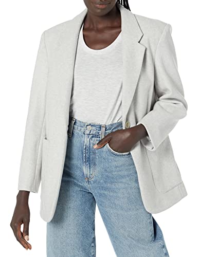 Calvin Klein Women's Petite Flap Collar Long Sleeve Single Button Jacket