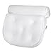 Large Bath Pillow for Tub with Carry Case, Foam Mesh Technology with 5 Suction Cups (15"x15"x4")