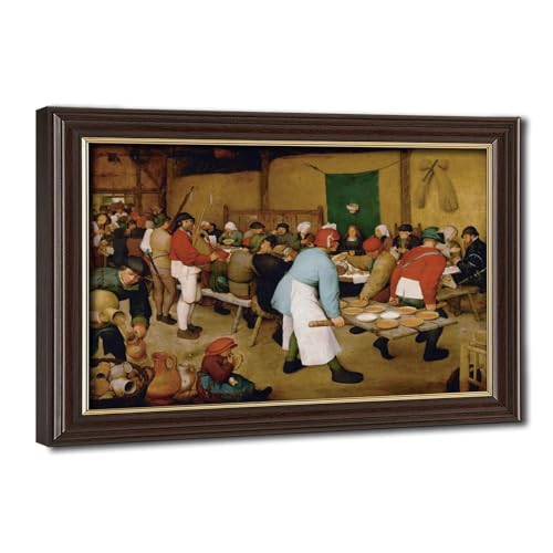 Poster Paysan Wedding Bruegel - Habillez un grand mur vide avec cette toile suspendue 61cm