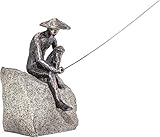 Die kunstvolle Darstellung vermittelt dem Betrachter die traumhafte Ruhe des Anglers