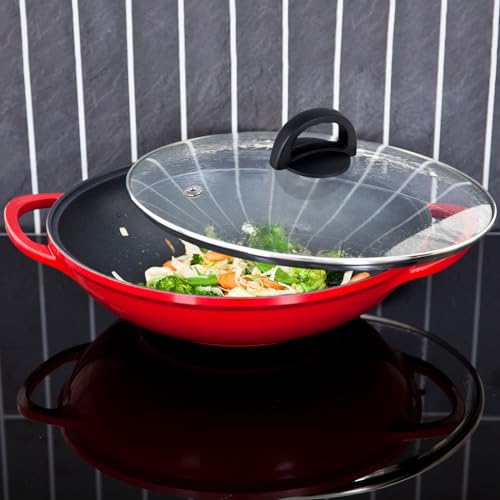 Tempered Glass Pan Lid, 8" Pot Lid with Heat Resistant Handle, Pan Cover for Frying Pan, Skillet, Cast Iron, Wok, Universal Cookware - Thumbnail 7