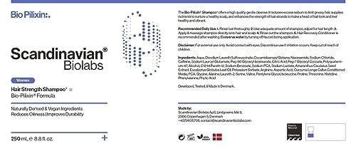 Scandinavian Biolabs Shampoo and Conditioner for Women | Powerful Naturally-Derived Ingredients to Strengthen Hair with a Gentle Cleanse | Moisturize Scalp & Hair, Eliminate Greasiness - Image 8