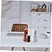 STOBOK 2pcs Desk File Organizer Rack Plastic Mail Holder and Bookend for Office Supplies Easy Assembly Desktop Storage Divider for Notebooks Envelopes Letters and Magazines