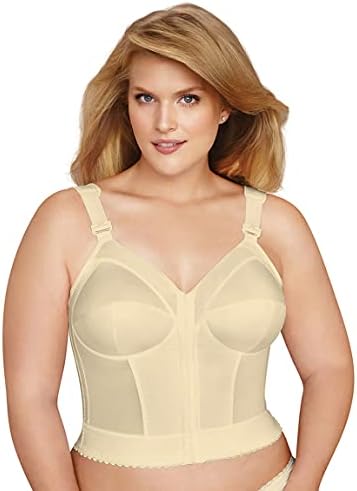 EXQUISITE FORM womens Exquisite Form Fully Women's Front Close Longline Posture Bra #5107530 Full Coverage Bra (pack of 1)