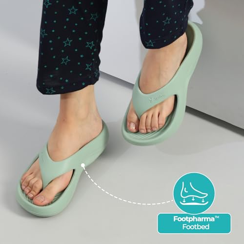 Image of YOHO PILO Slippers for Women | Lightweight & Waterproof Monsoon Footwear | Stylish & Comfortable Chhapal | Soft Orthopedic Flip-Flops, Daily Use Bathroom Slippers