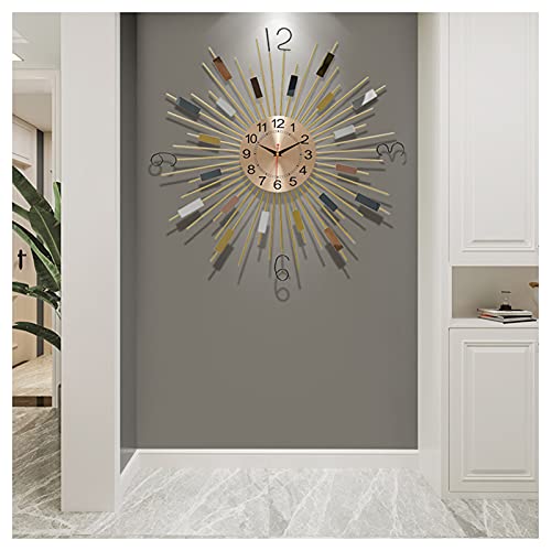 Horloge murale design en métal 3D de 60 cm pour salon