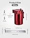 EVIL ENERGY Oil Catch Can, 300ML Baffled Oil Can, Universal Aluminum Air Oil Separator Breather Tank with 3/8