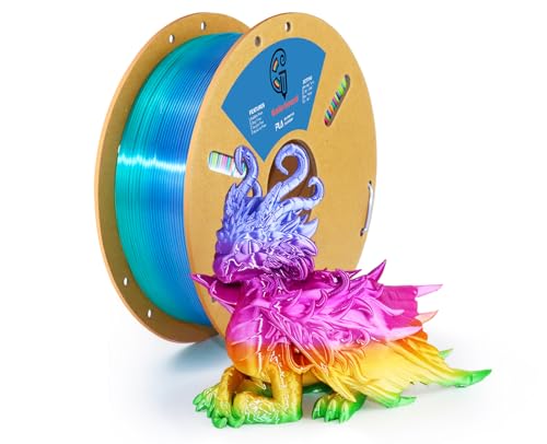 Goto Guard Silk Rainbow PLA Filament, Silk PLA Multicolor Filament Color Changing...