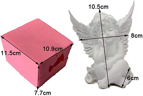 3D Angel Silicone Mold,Baby Angel Candle Mold Soap Mold Fondant Mould Diy Cake Decoration Baking Candle Resin Crafts Mold #TOP1