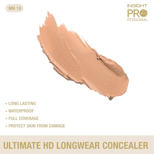 Image of INSIGHT Professional Ultimate HD Longwear Concealer 10 g - Shade MN18 | Ultra-Pigmented Creamy Formula, Full Coverage, Waterproof & Sweat-Resistant