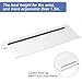 BOOMIBOO Clear Acrylic Tilted Computer Keyboard Holder for Ergonomic Typing, Keyboard Stand with Silicone Anti-Slip Strip, 17 x 5.7 Inch Keyboard Tray for Office Desk, Home, School