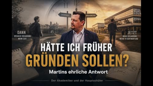 Neugr&uuml;ndungen, gleichzeitiger Insolvenzrekord: Wann sollte man gr&uuml;nden? Martin ehrliche Reflektion.