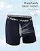INNERSY Men's Big and Tall Boxer Briefs Cotton Moisture Wicking Underwear 4-Pack(Dark Retro, 4X-Large)