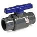 King Brothers Inc. LT-1500-S 1-1/2-Inch Slip PVC Schedule 80 Commercial Ball Valve, Gray