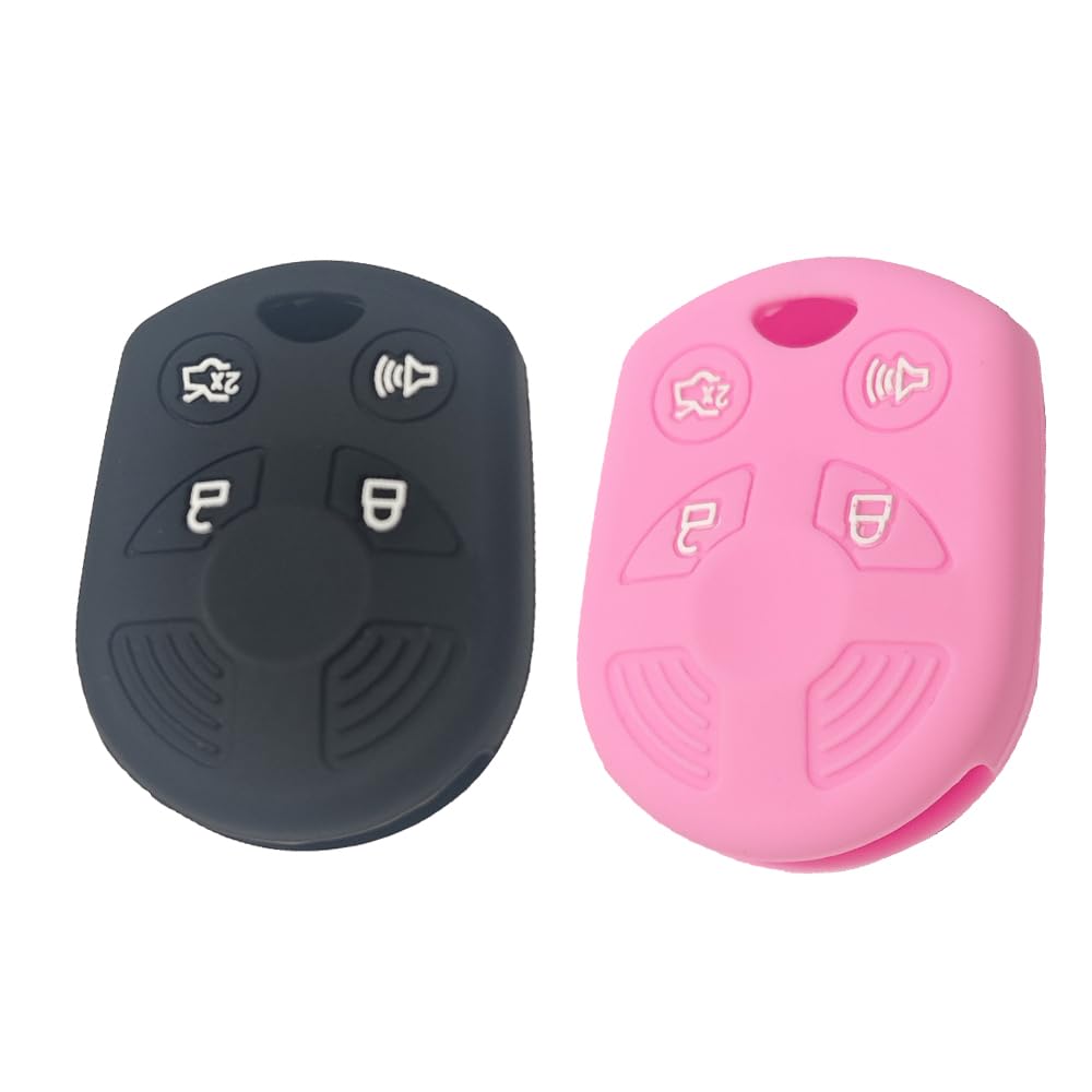 Silicone Key Fob Cover For Ford Fusion & More – Protective Case For 2003–2016 Ford, Lincoln, Mercury Remotes, 4-Button - View #3