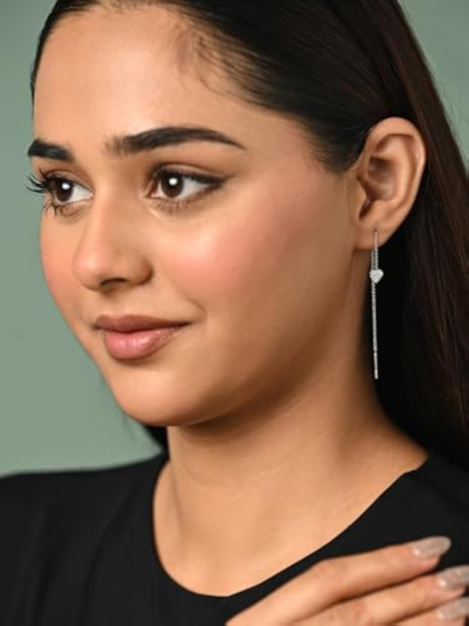 925 Sterling Silver Sui Dhaga Threader Earrings for Women
