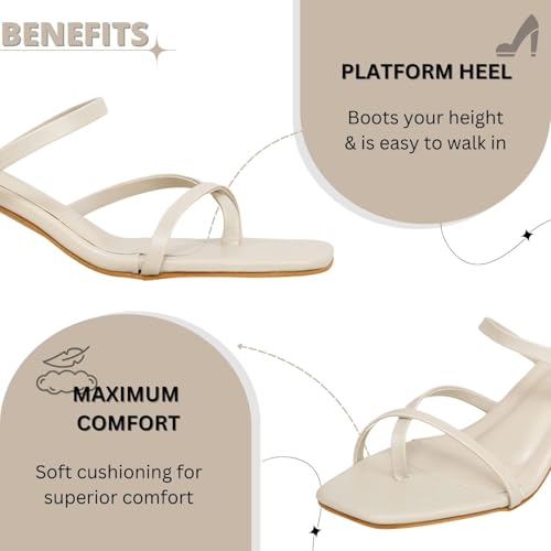Image of TRASE Block Heel Sandals For Women - Heels For Women - Ladies Stylish Sandal - Heels Sandals For Girls - Comfortable Heels Footwear - Block Heels Sandals For Women