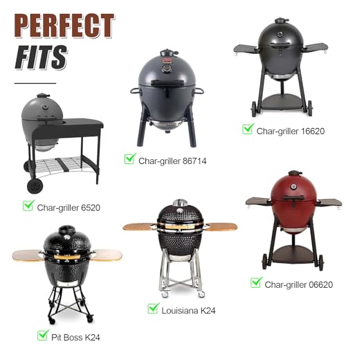 QuliMetal 19.5" 304 Stainless Steel Round Grate Replacement for Akorn Kamado Grill Char Griller Akorn 16620 E56720 16820, Louisiana Grills K24, and Pit Boss K24–Cooking Grates for Char-Griller E16620