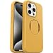 OtterBox iPhone 15 Pro (Only) OtterGrip Symmetry Series Case - Aspen Gleam (Orange), Built-in Grip, Sleek case, Snaps to MagSafe, Raised Edges Protect Camera & Screen