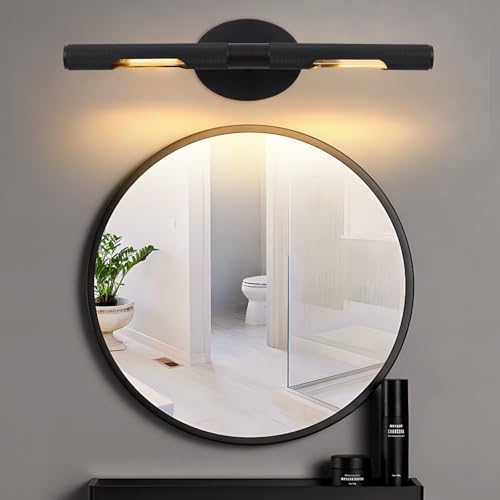 Waikmdv Wall Sconces Black Wall Picture Lights Hardwired Light Above Picture Frame19.7In Rotatable 360° Linear Wall Art Light for Living Room Bedroom Bathroom E12