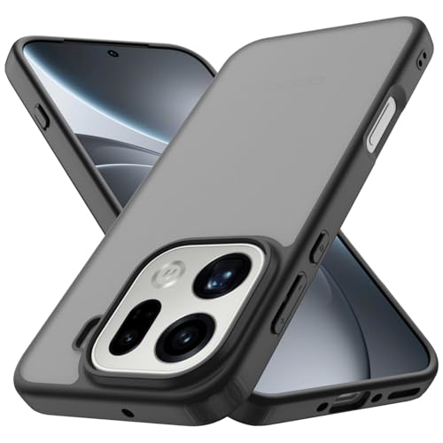 YESARMOR Matt Transparent Hard Case for OPPO Find X9 Pro Non-Yellowing Shockproof Anti-Scratch Hard PC Back Translucent Matte Protective Phone Cover