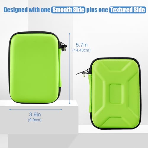 Image of ProCase External Hard Drive Travel Case for 2.5 inch HDD /SSD -Green | Fits Seagate Portable, Samsung T9, WD Elements, My Passport, Toshiba Canvio Basics, 1TB-5TB Drives, USB 3.0 HDD /SSD Storage