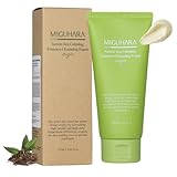 MIGUHARA] Green Tea Calming Essence Cleansing Foam Origin 120ml / 4.06 Fl Oz | Mild Formula Cleansing Foam, Soothing Care, Moisturizing | All ingredients graded EWG Green
