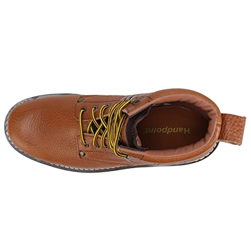 Mens 6" SureTrack Soft Toe Slip Resistant Mens Work Boots, Browm, 849844