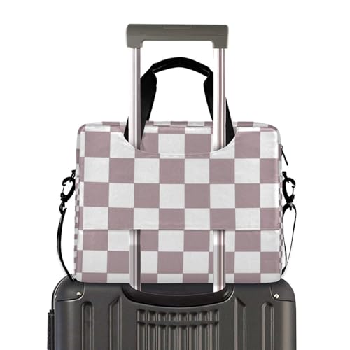 Maletín portátil para laptop 15.6 pulgadas marrón con patrón miniatura 4