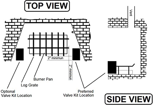 Durablow 8Vk-Tx141 Electronic Automatic Spark To Pilot Valve Kit With Variable Flame Height Remote For Natural Gas (Ng) Vented Fireplace, Log Sets #TOP4
