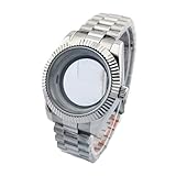 LuxeMetals Cassa -'orologio in acciaio inossidabile da 40 mm con vetro in cristallo zaffiro for quadrante da 31 mm - Compatibile con il movimento 8285(Rose Gold)