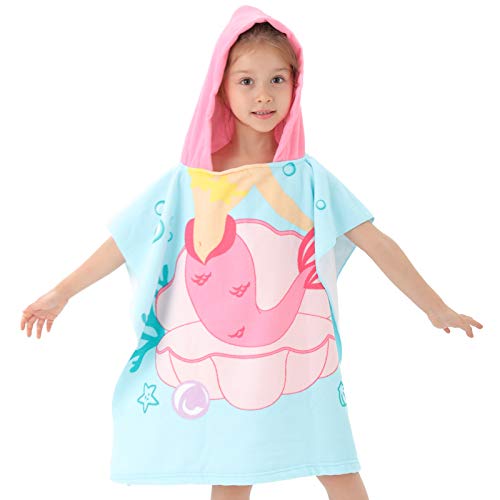 Image of NovForth Toddler Boys Hooded Bath /Pool /Beach Towel Poncho