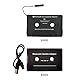 SDFLKAE Auto-Audio-Bluetooth-Kassette auf AUX-Empfänger, Konvertieren von Auto-Anrufannahme-Telefon-Kassetten-Adapter, USB-Aufladung, Tape Desk Bluetooth 5.0 Auxilary Adapter