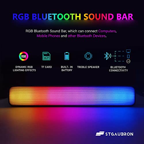 Stgaubron Gaming Desktop Pc Computer,Intel Core I7 3.4 Ghz Up To 3.9 Ghz,Radeon Rx 580 8G Gddr5,16G Ram,512G Ssd,Wifi,Bluetooth 5.0,Rgb Fanx6,Rgb Keyboard&Mouse&Mouse Pad,Rgb Bt Sound Bar,W10H64 #TOP5