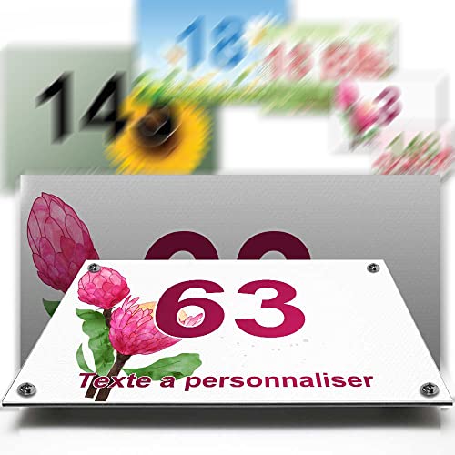 Grande placca alluminio/ Polietilene numero civico...