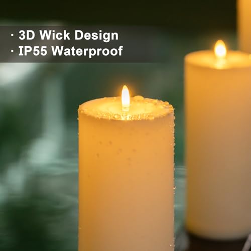 Raycare RFSZDT4X11 4'' X 11'' Large Waterproof Outdoor Flameless Candle thumb #2